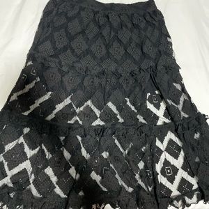 Western skirt with slit